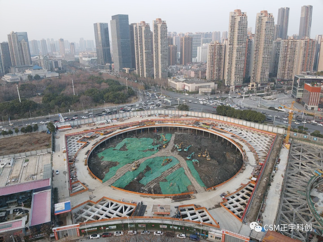 2023完美开端！上海金泰SMC工法钻机助力武汉广电全媒体中心项目